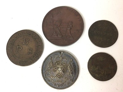 Lot 482 - G.B. - Mixed Tokens & Medallions to include brass, New Theatre Covent Garden 1809