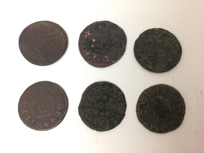 Lot 489 - G.B. - Cambridgeshire mixed 17th century Farthing Tokens to include Linton, Robert Moore 1667 very rare (Ref: Williamson 143), Isleham, William Reade 1664 very rare (Will: 140A), Littleport, Overse...