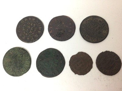 Lot 491 - G.B. - Lincolnshire mixed 17th century Tokens to include Brigg Half Pennies, Peeter Metcalfe 1666 rare (Ref: Williamson 45), Robert Trowan 1668 rare (Will: 48), Crowland, William Browne 1666 rare (...