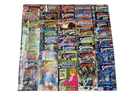 Lot 177 - Large quantity of DC Comics Superman to include Superman The Man of Steel #4-17 (missing #12), The Man of Steel mini series #1 #2 #4, The Adventures of Superman #426 #458 #460-463 #467 #471 #482 #4...