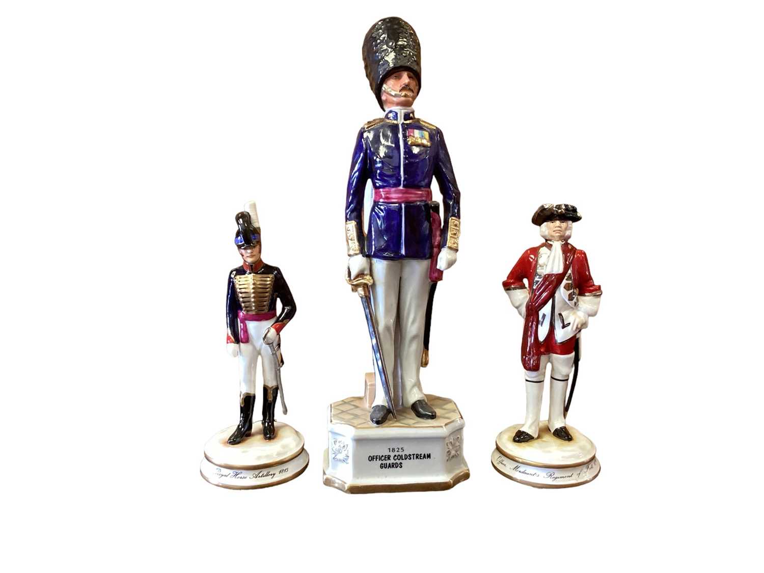 Lot 1294 - Two Michael Sutty military figures, together with another military figure