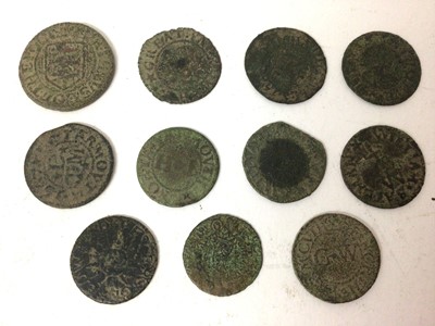 Lot 497 - G.B. - Norfolk Yarmouth mixed 17th century Farthing Tokens to include Borough 1669 (Ref: Williamson 286) John Ames 1652 (Will. 287.90), William Bateman 1656 (Will. 297/8), William Bratin (Will. 303...