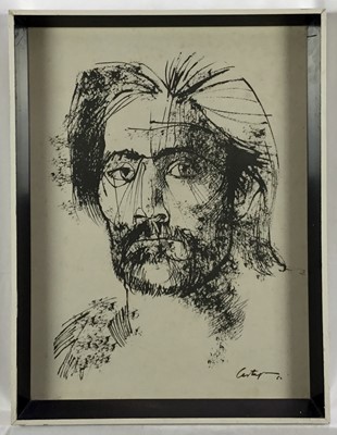 Lot 530 - Juan Carlos Castagnino (1908-1972) pair of prints, illustrations for Martin Fierro, 41cm x 31cm, in glazed frames