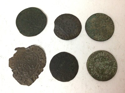 Lot 500 - G.B. - Suffolk mixed 17th century Tokens to include Farthings Lavenham, John Whitinge (Ref: Williamson 215/6), Stanton, Stephen Hovell scarce (Will. 304), Stowmarket, Israell Barrek very scarce (Wi...