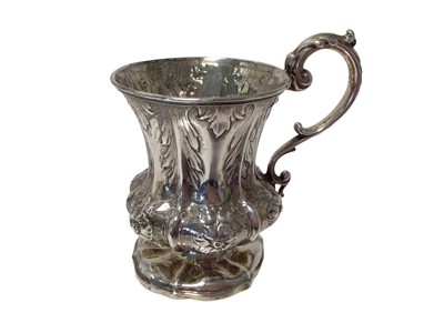 Lot 209 - William IV silver christening cup