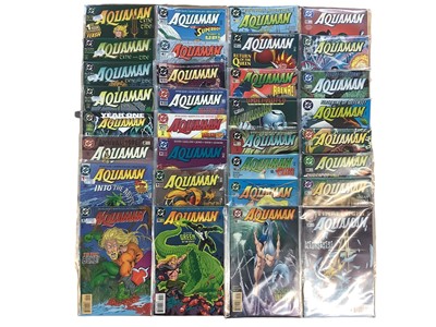 Lot 184 - Group of DC Comics, to include Green Lantern, Emerald Dawn 2, Aquaman, Flash, Supergirl, Superboy and Wonder Woman #50 (1991). Approximately 100 comics.