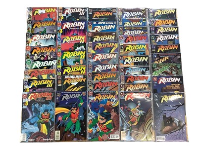 Lot 183 - Selection of DC Comics, to include Robin, Justice League America, Ragman and The Hacker Files. Approximately 100 comics.