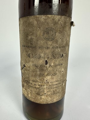 Lot 20 - Cognac, one bottle - Grande Fine Champagne Cognac 1928 Vintage, imported and bottled by Army & Navy Stores, 70%