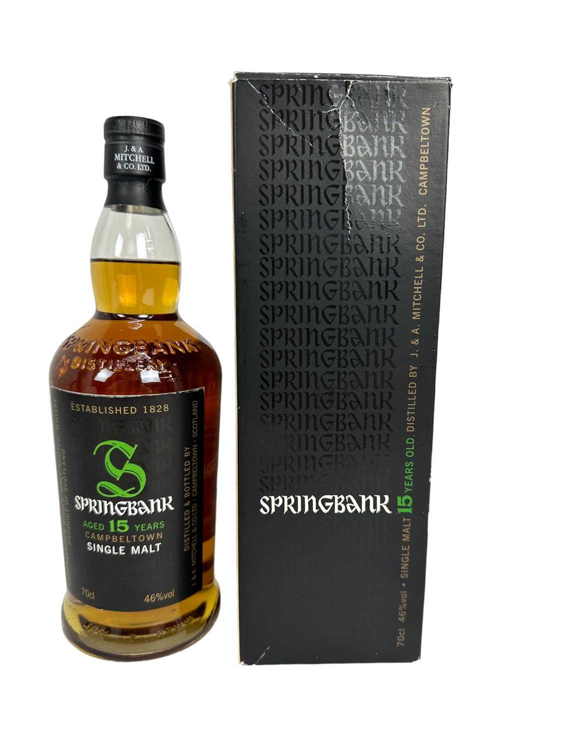 Lot 44 - Whisky - one bottle, Springbank, aged 15 years, 70cl., 46%, boxed