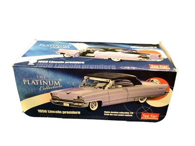 Lot 1936 - Selection of 1:18 scale diecast American Classic Cars by various manufacturers including 1941 Chevrolet convertible, 1956 Lincoln Premiere, 1967 Plymouth Belvedere II, 1957 Studebaker Golden Hawk (...