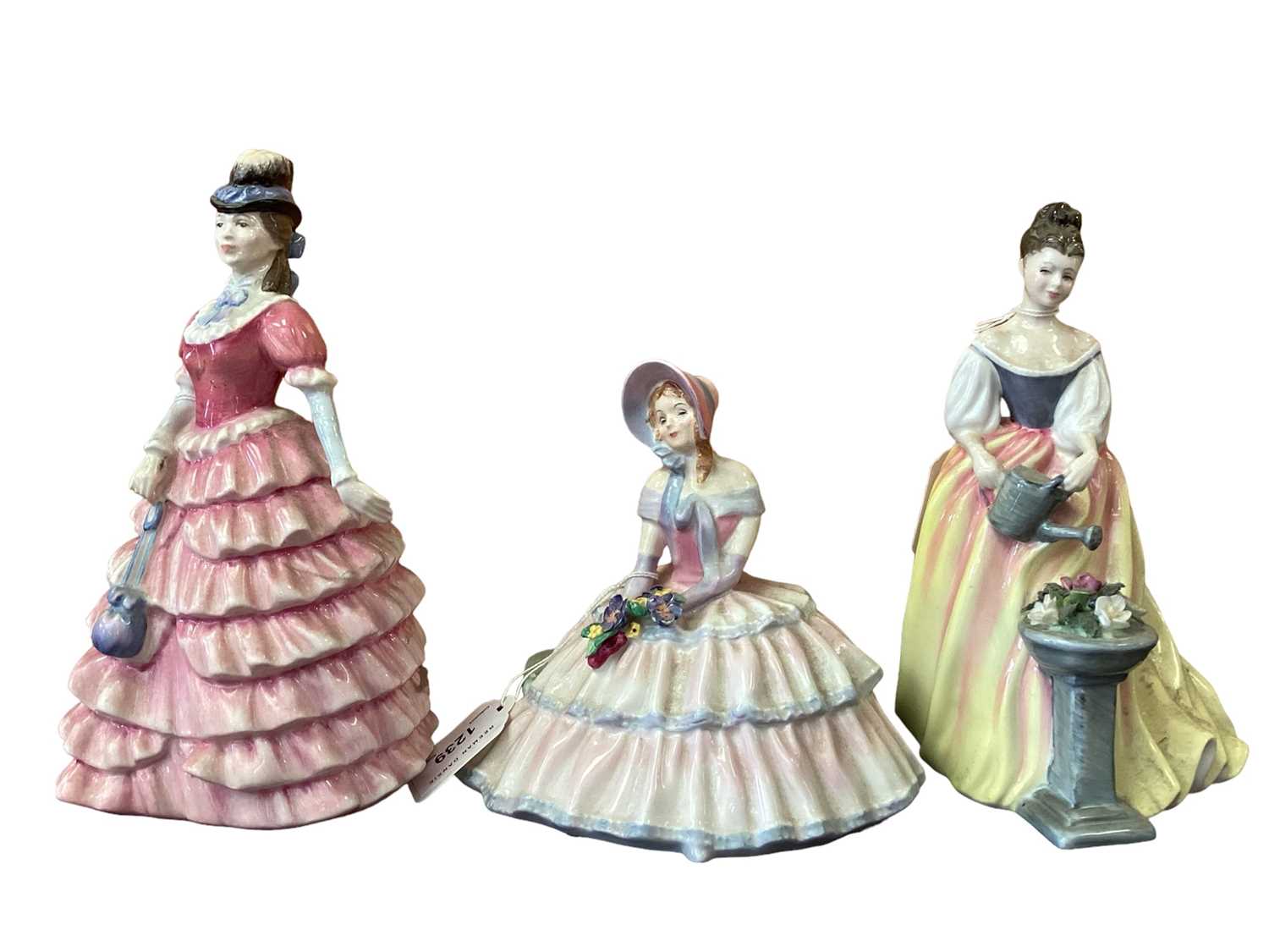 Lot 1239 - Ten Royal Doulton figures - Daydreams HN1731, Emily HN3688, Merry Christmas HN3096, Melissa HN4913, Natalie HN3173, First Dance HN2803, Fair Lady HN2193, Alexandra HN3286, Diane HN3604 and Charlott...