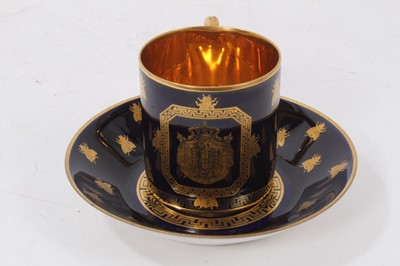Lot 53 - Sevres style cup and saucer