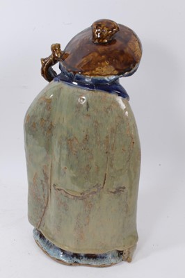 Lot 60 - 19th century Chinese flambé vase, and a large figure