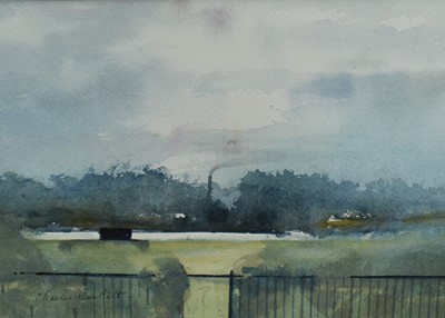 Lot 827 - *Charles Bartlett (1921-2014) watercolour - 'Evening', signed, 21cm x 29.5cm, in glazed frame