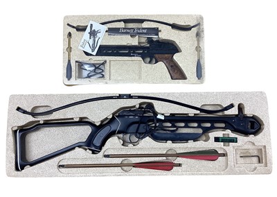 Lot 983 - Barnett Panzer II crossbow and hand held crossbow, both boxed