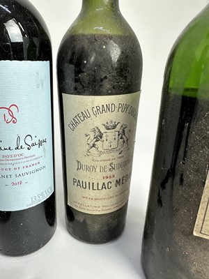Lot 58 - Wine - twenty bottles, La Muse de Cabestany Pinot noir 2021 (8), Chateau Giscours Margaux 1955, Berry Bros. and others