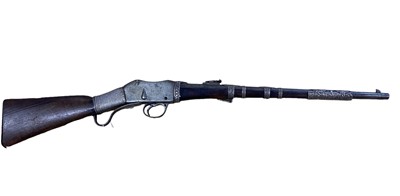 Lot 972 - Victorian Martini Henry military carbine with Afghan silver mounts 95cm overall