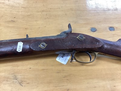 Lot 974 - Reproduction Percussion three band Enfield military musket