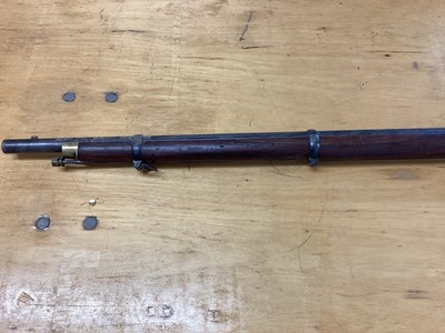 Lot 974 - Reproduction Percussion three band Enfield military musket