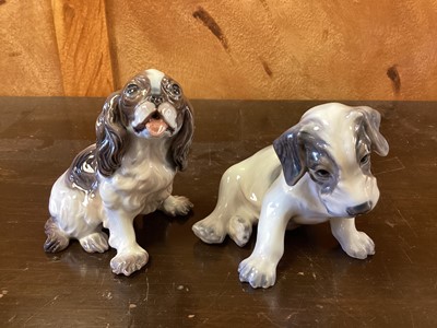 Lot 1272 - Ten Danish models of various dogs, numbered 1133, 1094, 1134, 1895, 1156, 1676, 1008, 1120, 1139, and 1140, most by Dahl Jensen