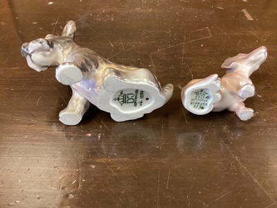 Lot 1272 - Ten Danish models of various dogs, numbered 1133, 1094, 1134, 1895, 1156, 1676, 1008, 1120, 1139, and 1140, most by Dahl Jensen