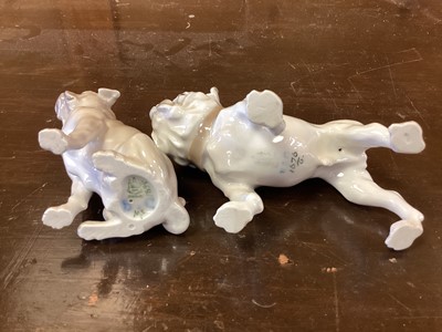Lot 1272 - Ten Danish models of various dogs, numbered 1133, 1094, 1134, 1895, 1156, 1676, 1008, 1120, 1139, and 1140, most by Dahl Jensen