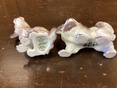 Lot 1272 - Ten Danish models of various dogs, numbered 1133, 1094, 1134, 1895, 1156, 1676, 1008, 1120, 1139, and 1140, most by Dahl Jensen