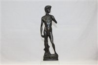 Lot 2797 - Contemporary bronze figure of a standing nude...