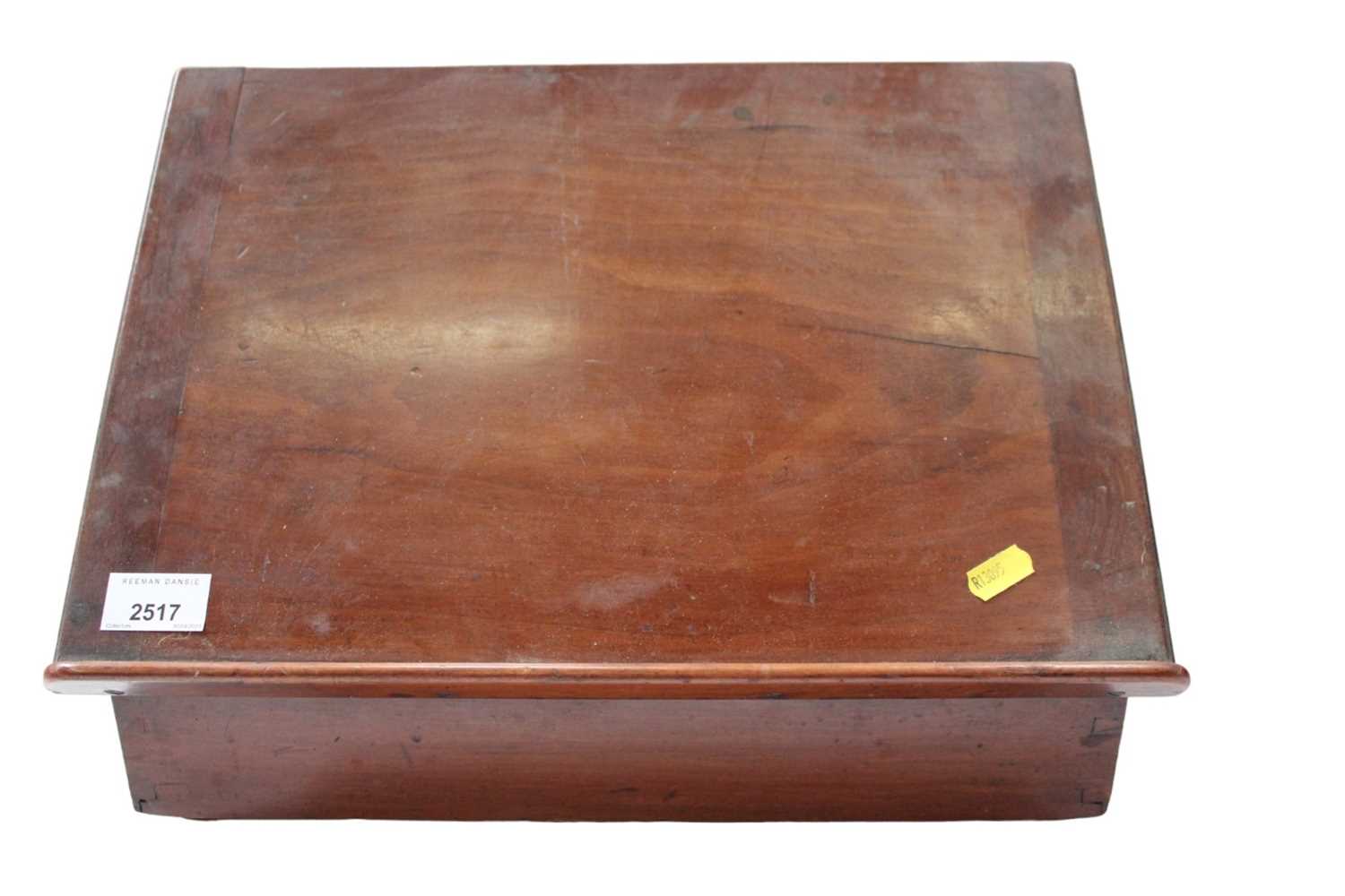 Lot 2517 - Victorian mahogany bible box/stand, 40cm wide