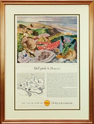 Lot 843 - John Northcote Nash (1883-1977) coloured print - Shell guide to Dorset, printed by C. Nicholls & Co.