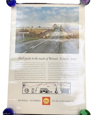 Lot 184 - *David Gentleman RDI (b.1930) coloured print - Shell Guide to the Roads of Britain - Ermine Street, printed by C. Nicholls & Company Ltd., 75 x 51cm, unframed