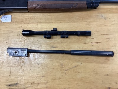 Lot 1003 - Crossman .177 BB gun, scopes and accessories.