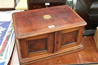 Lot 2919 - Part canteen set of plated cutlery in mahogany...