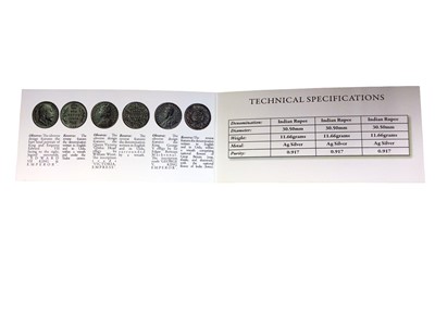 Lot 517 - India  - L.M.O. SS Cairo silver Rupee three coin set 'The Deepest Treasure Recovery in History' (N.B. Cased with Certificate of Authenticity) (1 coin set)