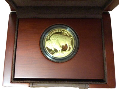 Lot 518 - U.S.- Gold proof American Buffalo $50 one ounce coin 2010 (N.B. Boxed with Certificate of Authenticity) (1 coin)