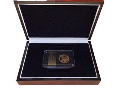 Lot 534 - Gibralta - Gold proof 'St George & Dragon' Sovereign 2018 & book (N.B. Cased with Certificate of Authenticity) (1 coin)