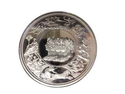 Lot 536 - G.B. - Royal Mint silver proof kilo coin £500 commemorating The Sapphire Jubilee of Her Majesty The Queen 2017 (N.B. Cased with Certficate of Authenticity) (1 coin)