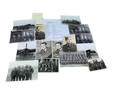 Lot 678 - Group of 15 Second World War RAF photographs of Eric William Barfield. N.B. He was killed on 6th May 1942 whilst serving with 58 Squadron. Together with three late 1930's German paper maps of Londo...