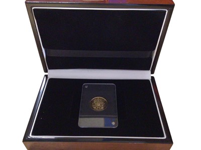 Lot 539 - Tristian Da Cunha - L.M.O. Gold proof Sovereign commemorating 'The Birth of the Second Royal Baby' 2015 (N.B. Cased with Certificate of Authenticity) (1 coin)