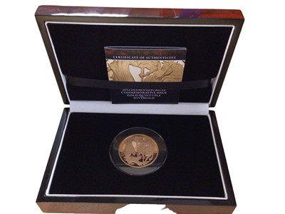 Lot 546 - G.B. - Gold proof Quintuple Sovereign ' Diamond Jubilee' commemorative issue 2012 scarce (N.B. Cased with Certificate of Authenticity) (1 coin)