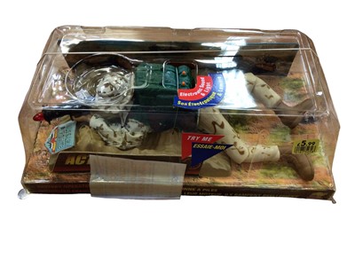 Lot 1852 - Action Man dolls Duke, Cobra Commander, Stalker, Space Commander, Kick Boxer, Arma Rapida and GIJoe  Ace, Destro and Storm Shadow, plus Action Fighter, all boxed (10)