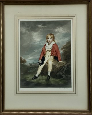 Lot 153 - Sydney Ernest Wilson, b.1869. Artist proof coloured lithograph, 1928. “Sir George Sinclair”, after Sir Henry Raeburn RA. Published by Vicars Brothers. Signed lower right and Artist Proof stamp lowe...