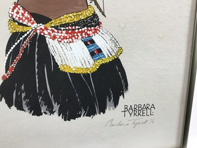 Lot 144 - Barbara Tyrrell, 1912-2015. Two signed limited prints, “Swazi Youth” and “Ngwane Musician”. Signed and numbered. Framed. Barbara Tyrrell is known internationally for her studies of traditional dres...