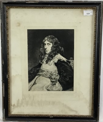 Lot 151 - Victor Gustave Lhuillier, French 1844-1889. Two etchings, one after John Seymour Lucas. Signed and inscribed in pencil to the margin. In Hogarth frames. 33.5x25cm and 35.5x27.5cm