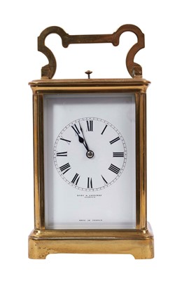 Lot 626 - Good quality brass cased carriage clock