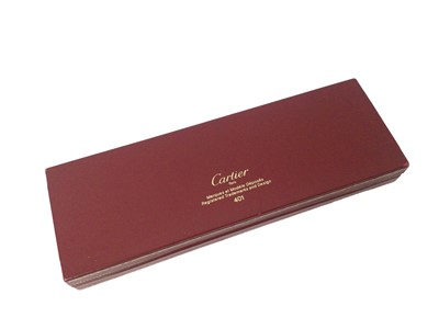 Lot 177 - Cartier gold plated fountain pen in original box