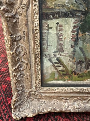 Lot 1345 - *Stanley Grimm (1891-1966) oil on board - Landscape, signed, labels verso, 48cm x 58cm, in glazed frame