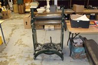 Lot 2886 - Fine quality Victorian cast iron mangle by...