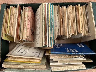 Lot 191 - Large collection of study scores and pocket scores Provenance: From the Estate of Edward Greenfield (1928-2015), music correspondent for the Guardian and broadcaster for the B.B.C. (5 boxes)