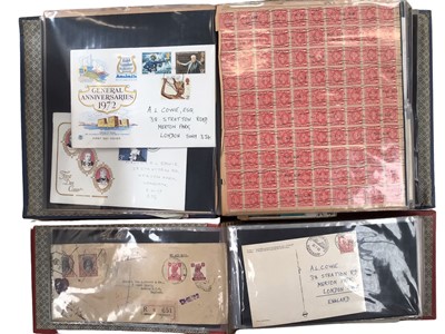 Lot 1526 - Stamps world selection in three Simplex albums, Strand albums, loose pages, packets and covers, all periods, mint and used.  Needs careful checking